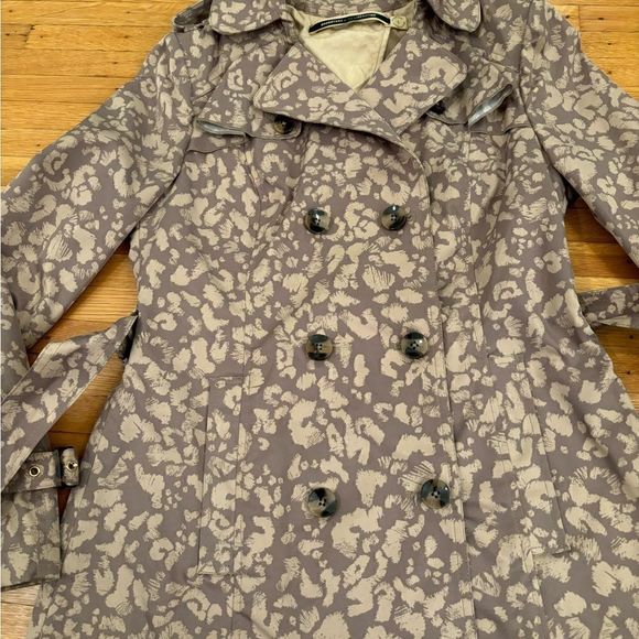 Daughters of the Liberation Anthropologie leopard print rain jacket - Picture 3 of 11
